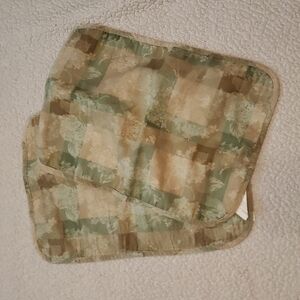 Vintage Y2K Marth Stewart plaid floral place mates